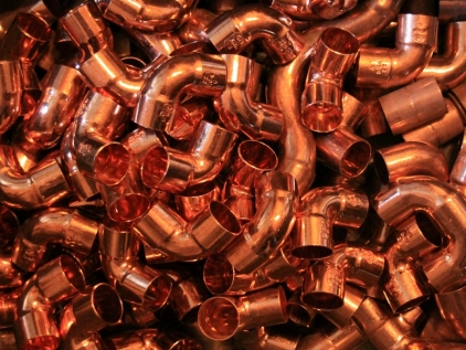 Copper rebounded from a 6.5-year low on Chinese trade data